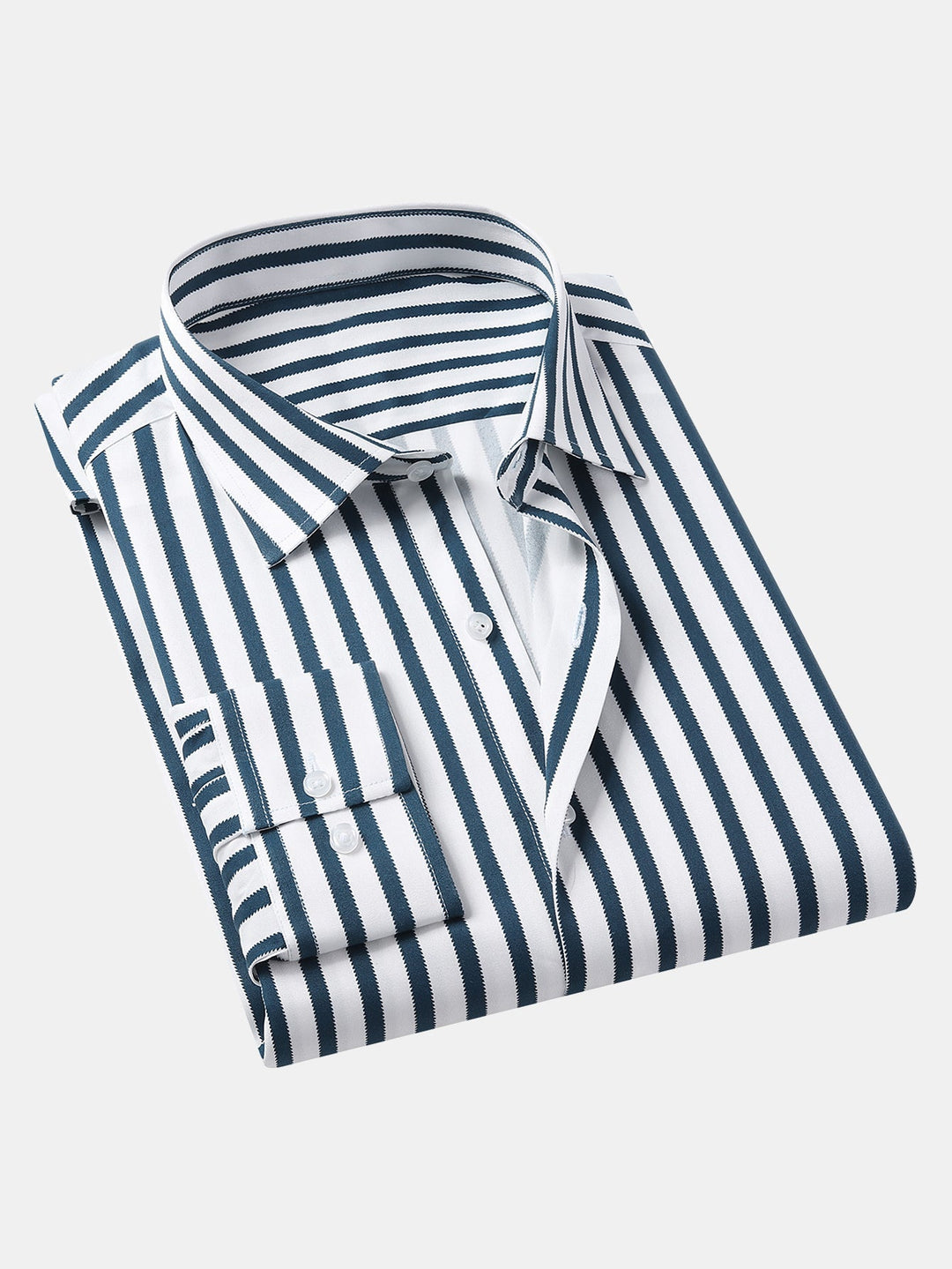 Peter | Long Sleeve Striped Shirt with Buttons