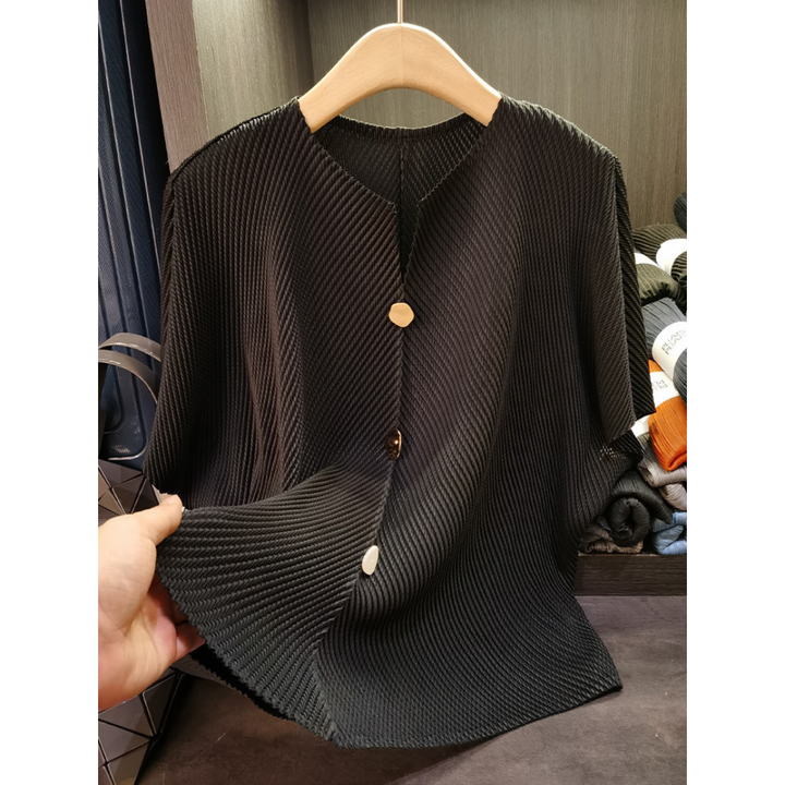 SAVARA™ | Lightweight Round Neck Cardigan Top