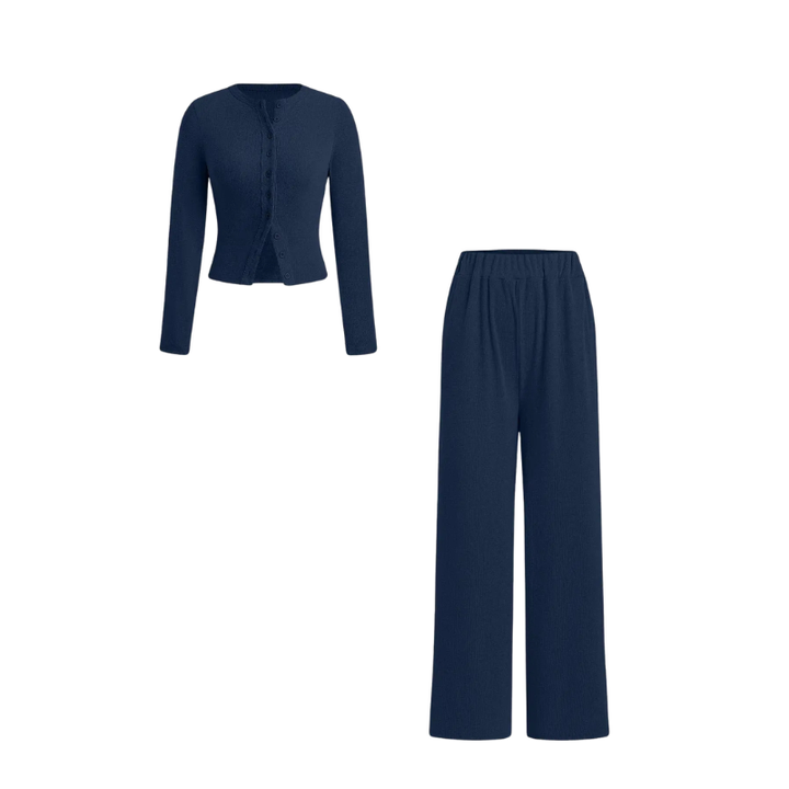 CASTIEL™ | Stylish Ribbed Two Piece Casual Set
