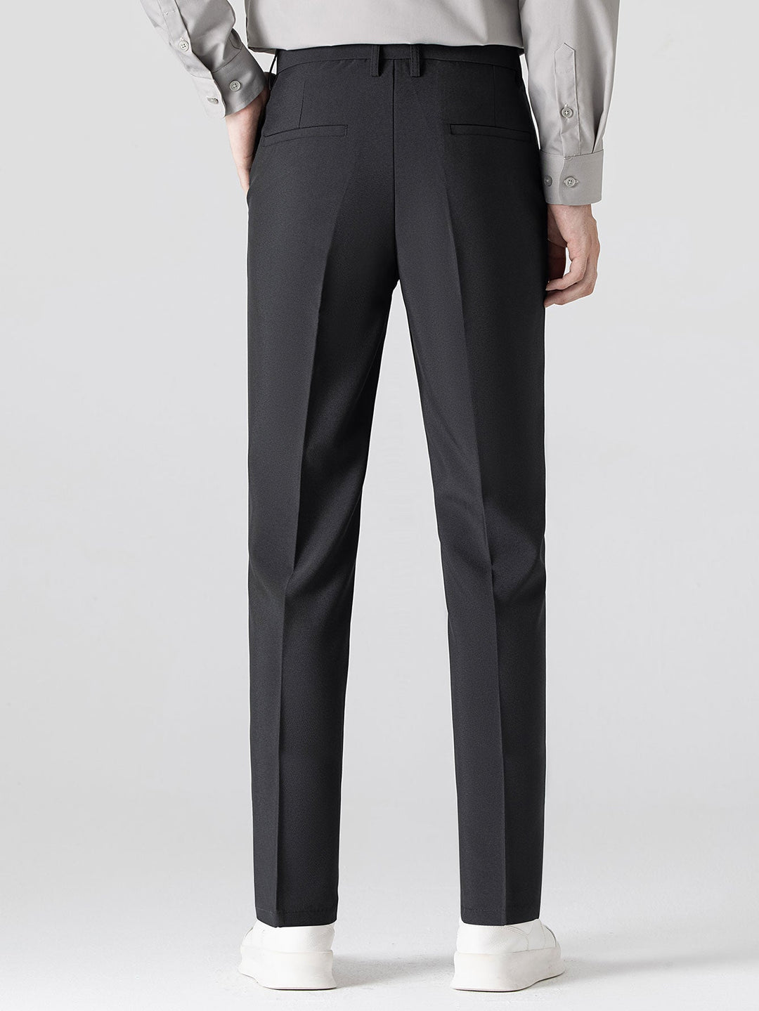 Ron | Contrast Trim Stripe Johnny Collar Polo & Slim Fit Tapered Trousers