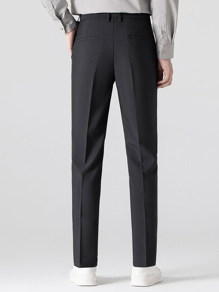 Ron | Contrast Trim Stripe Johnny Collar Polo & Slim Fit Tapered Trousers