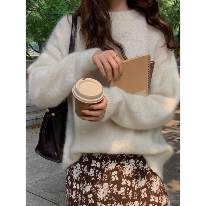 MIRIELLE™ | Comfy Long Sleeve Round Neck Sweater