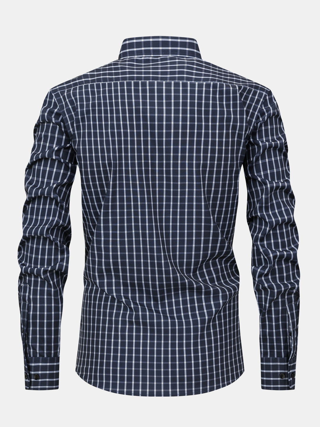 Tony | Long Sleeve Checkered Shirt with Buttons