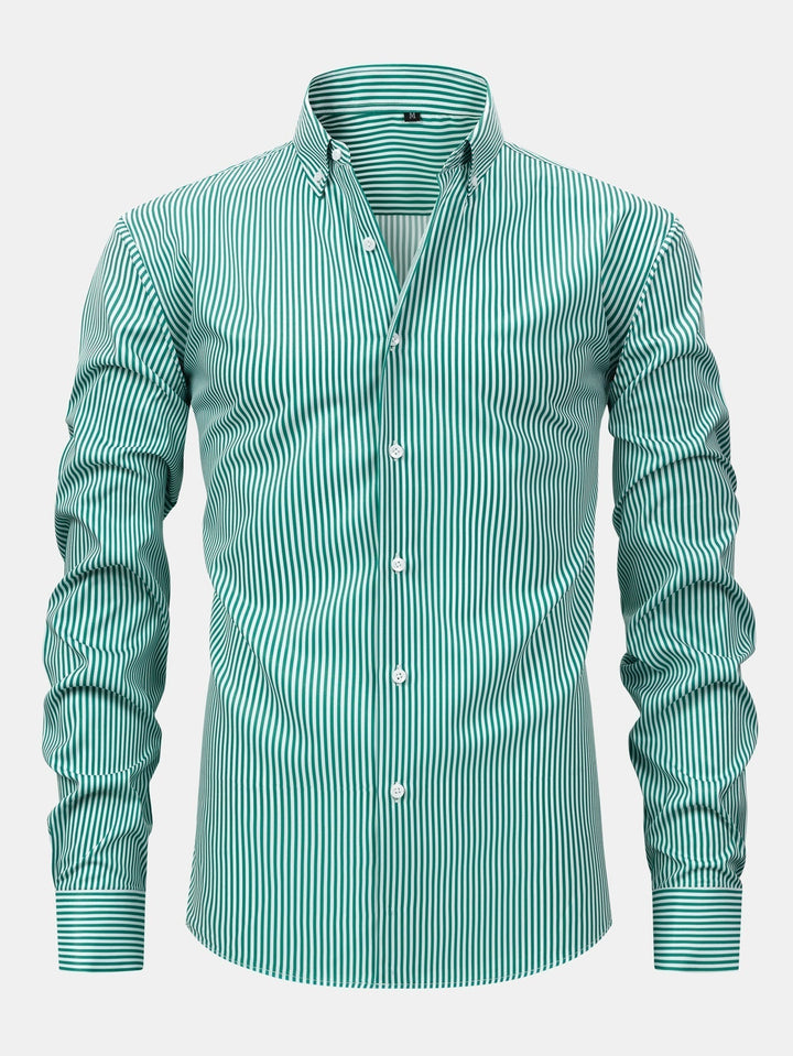 Jade | Long Sleeve Striped Shirt with Buttons