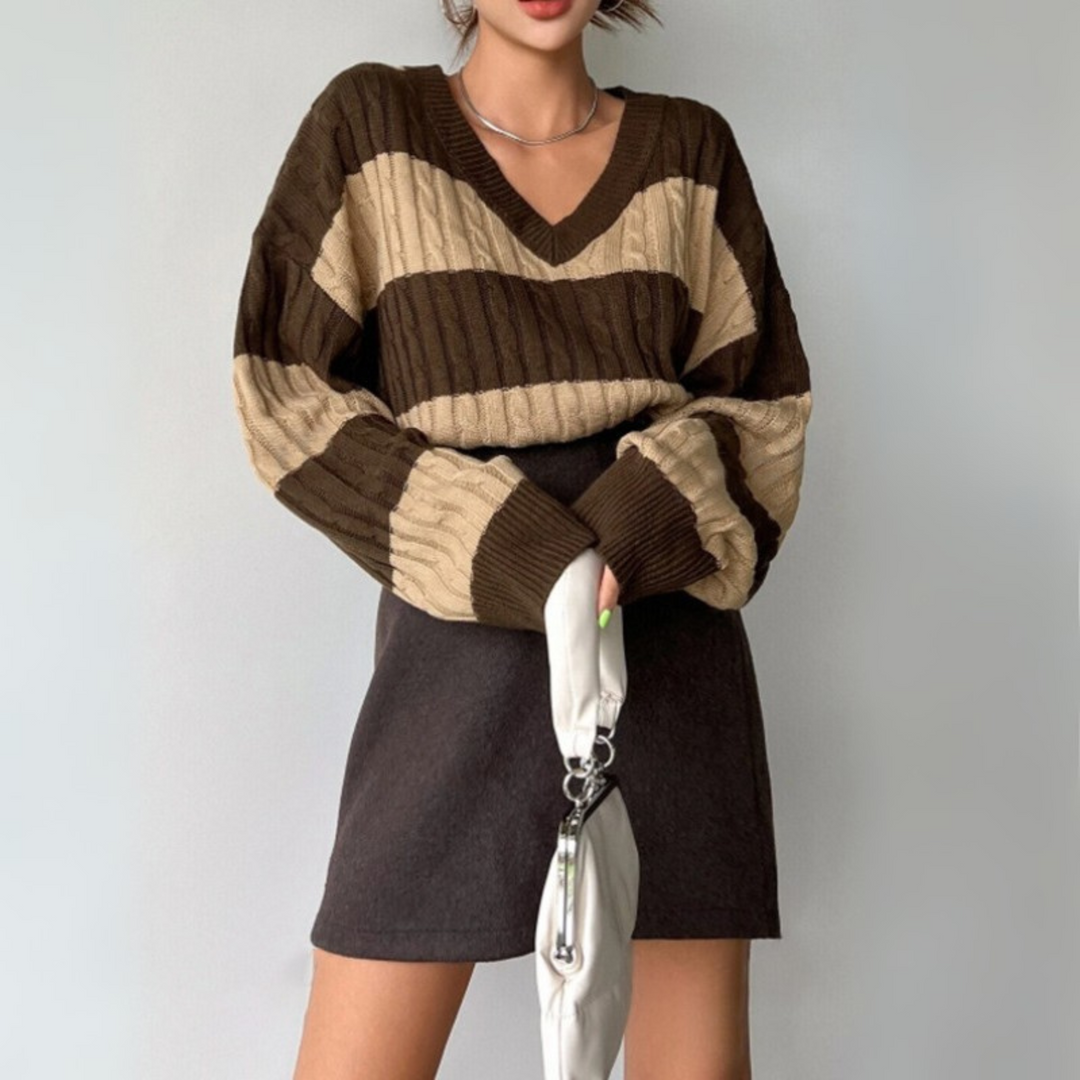 MORTA™ | Comfy V-Neck Long Sleeve Sweater