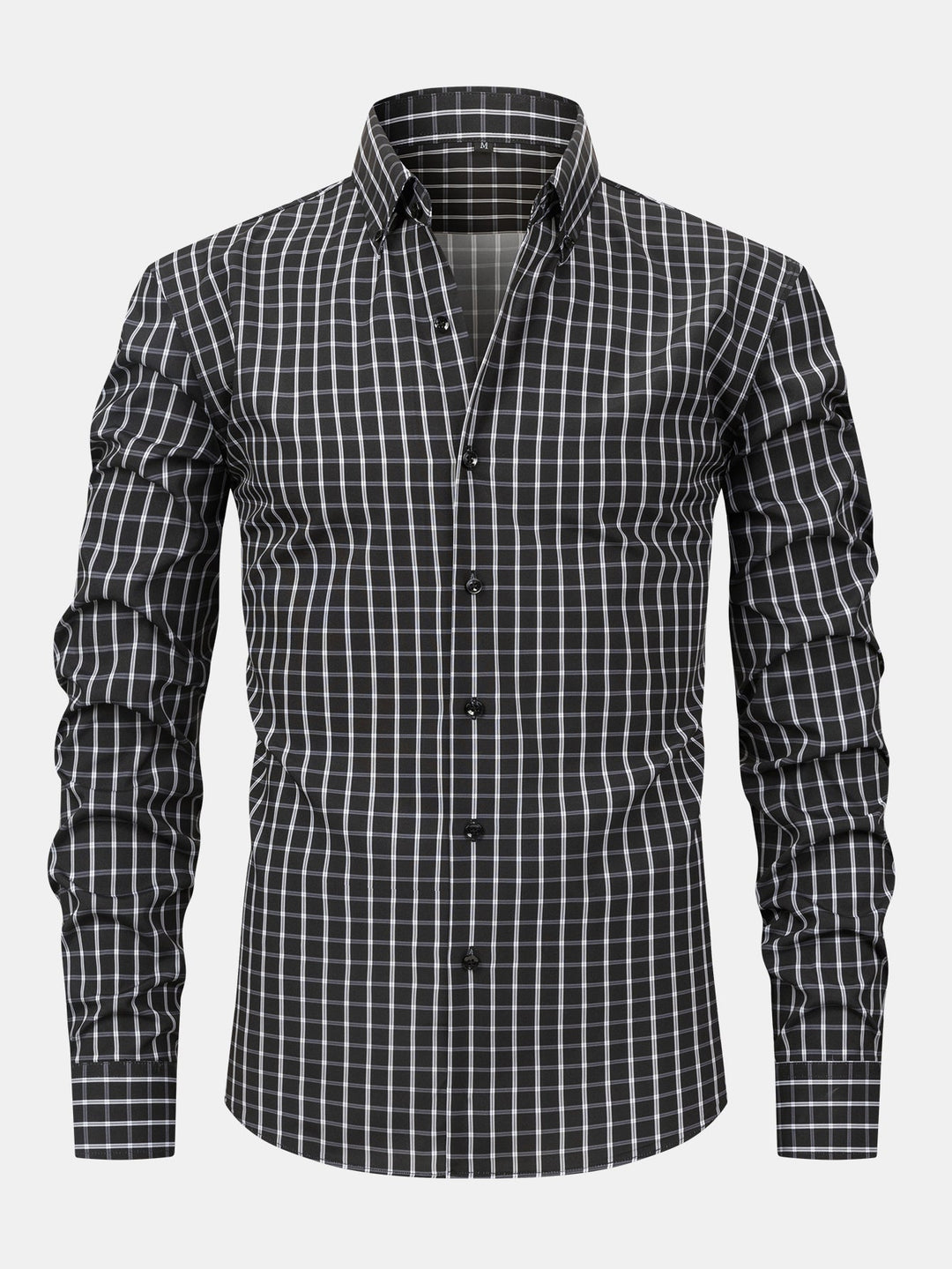 Tony | Long Sleeve Checkered Shirt with Buttons