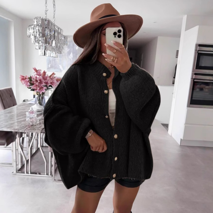 LETTIE™ | Classic Button-Down Long Sleeve Cardigan