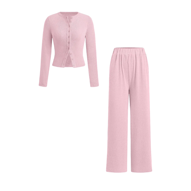 CASTIEL™ | Stylish Ribbed Two Piece Casual Set