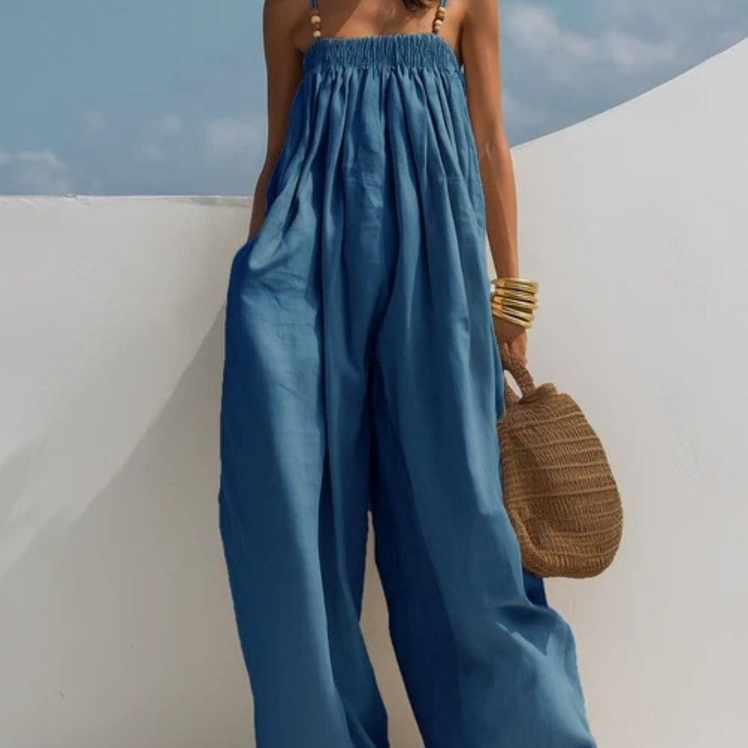 Madison | Denim Jumpsuit with Wide Legs