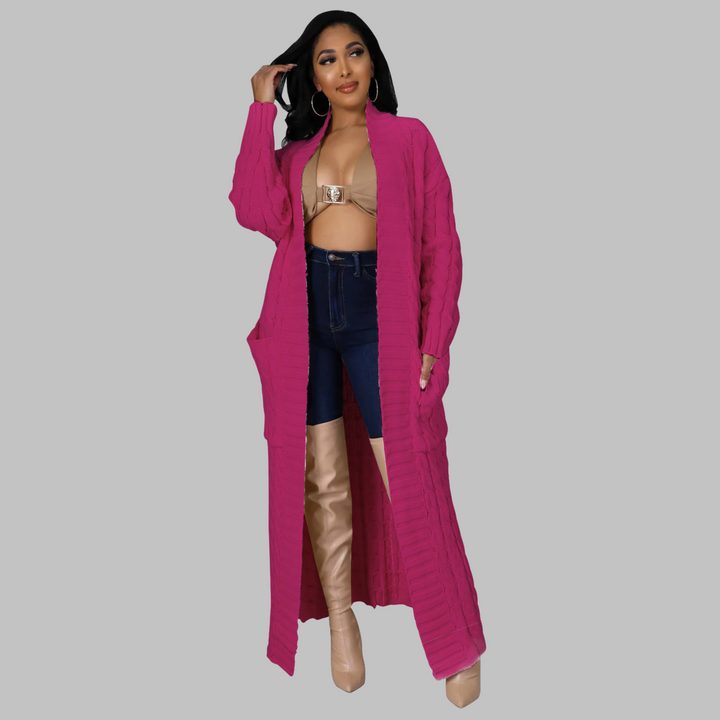 JACKIE™ | Casual Long-Sleeve Long Cardigan