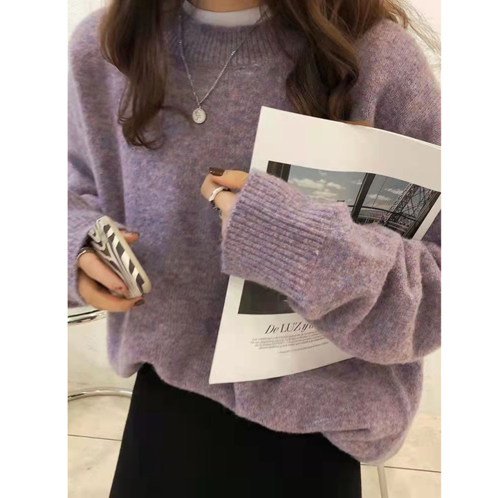 MIRIELLE™ | Comfy Long Sleeve Round Neck Sweater