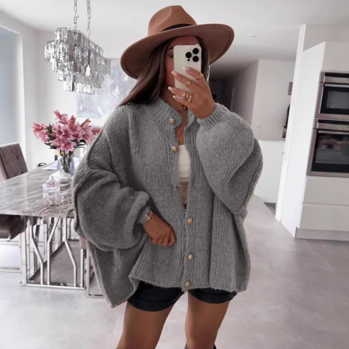 LETTIE™ | Classic Button-Down Long Sleeve Cardigan