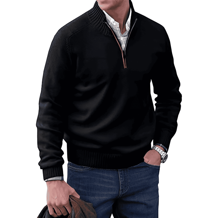 Andrew | Men’s Quarter-Zip Knit Pullover