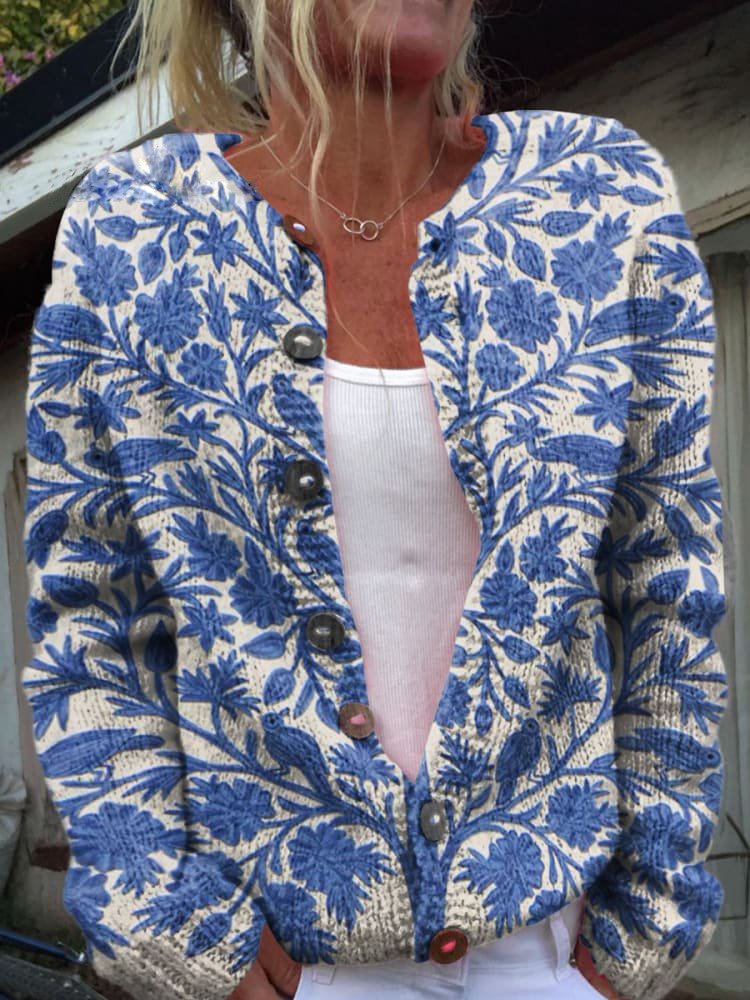 FLORA™ | Vintage Floral Cardigan