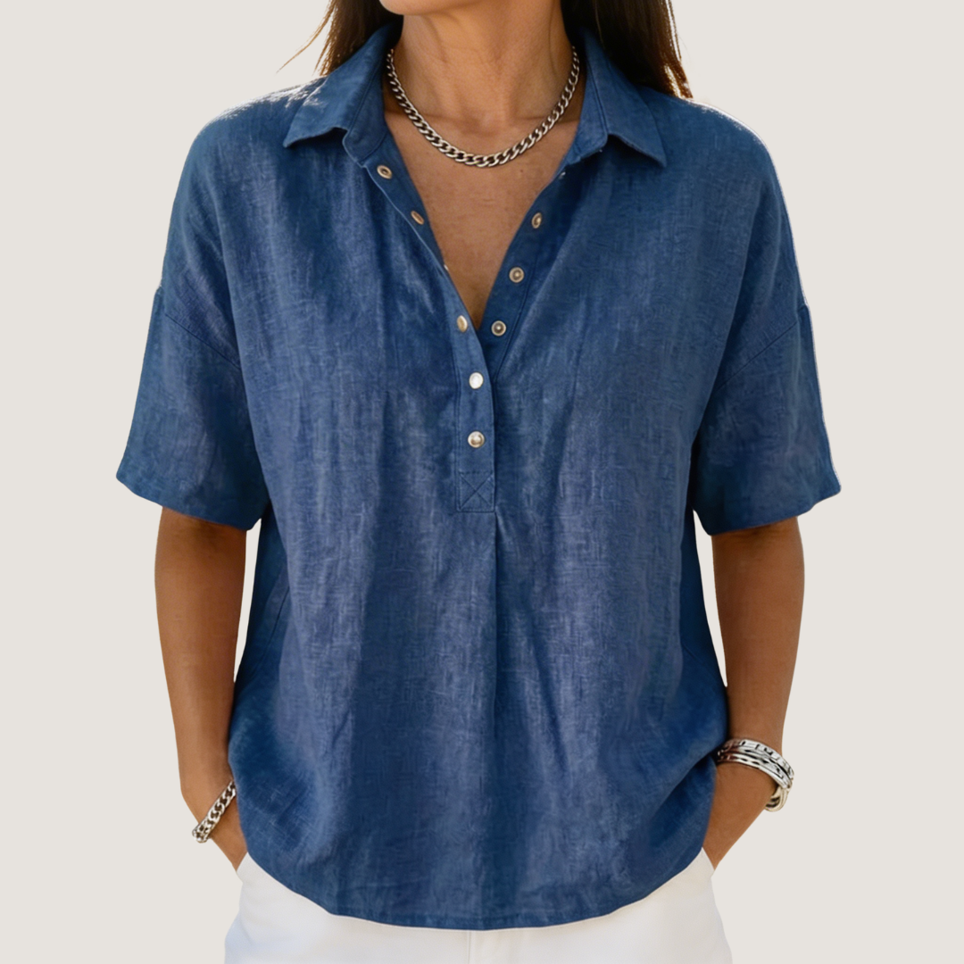 Willow | Blouse with Collar and Buttoned Details