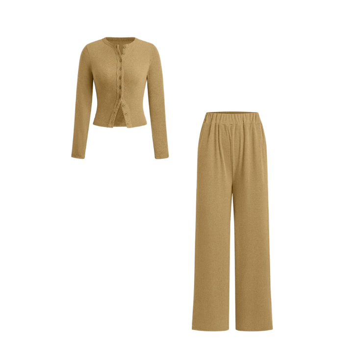 CASTIEL™ | Stylish Ribbed Two Piece Casual Set