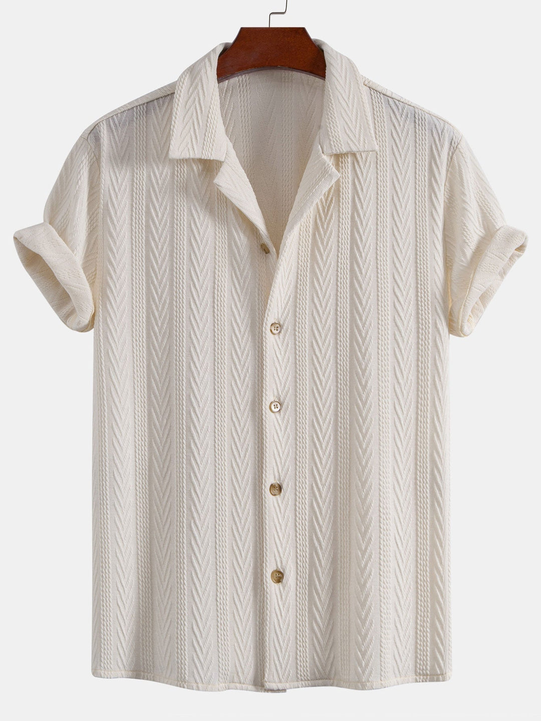 Derrick | Textured Jacquard Cuban <tc>S</tc>hirt