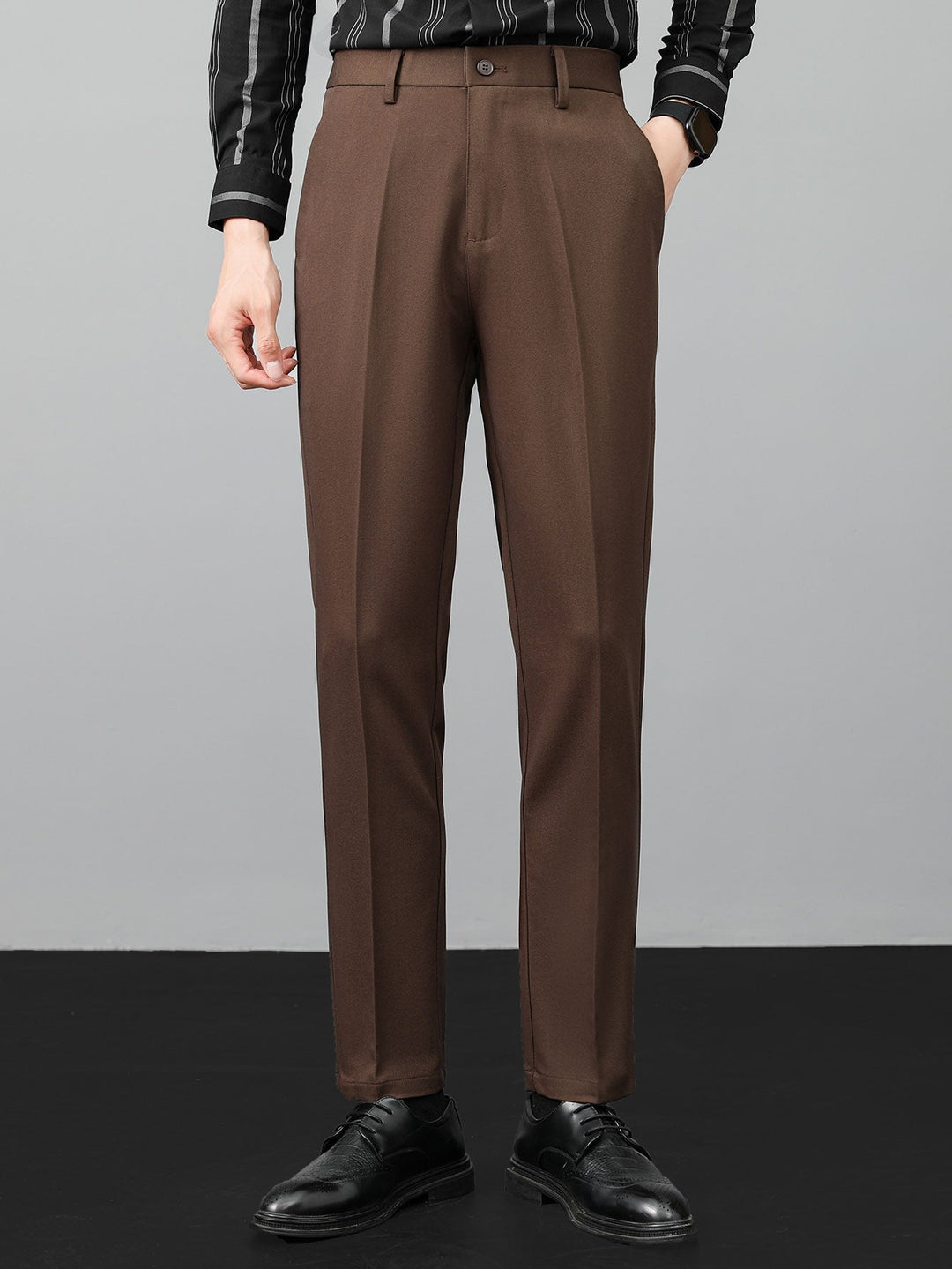 Vince | Contrast Stripe Trim Waffle Polo & Slim Fit Tapered Trousers