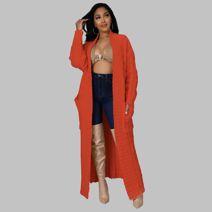 JACKIE™ | Casual Long-Sleeve Long Cardigan