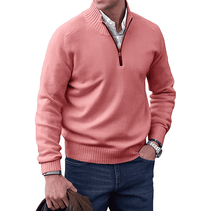 Andrew | Men’s Quarter-Zip Knit Pullover