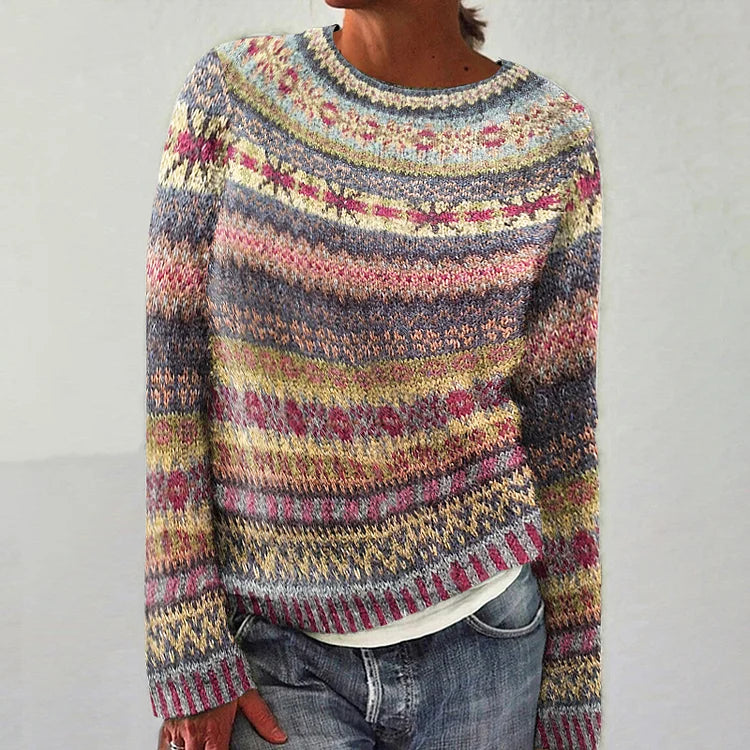 HARPER™ | Vibrant Fair isle Sweater