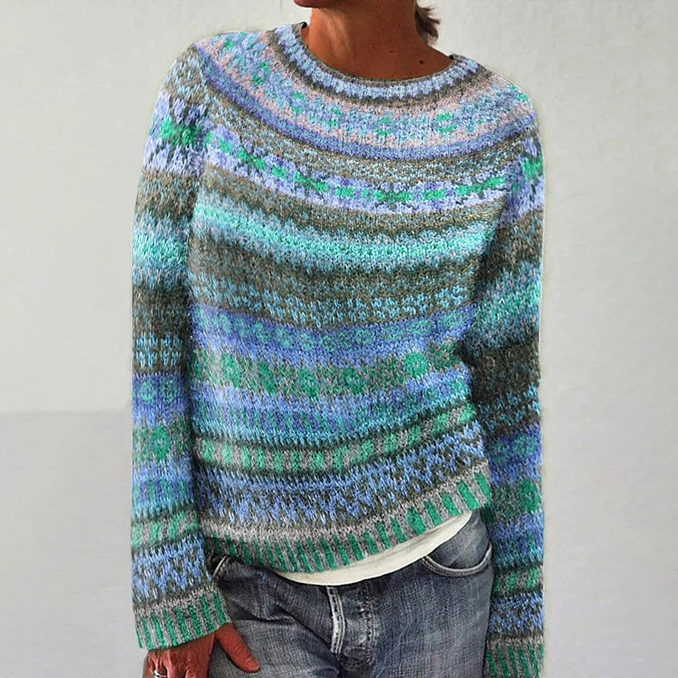 HARPER™ | Vibrant Fair isle Sweater