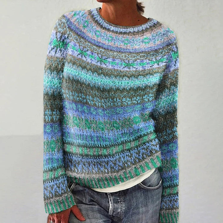 HARPER™ | Vibrant Fair isle Sweater