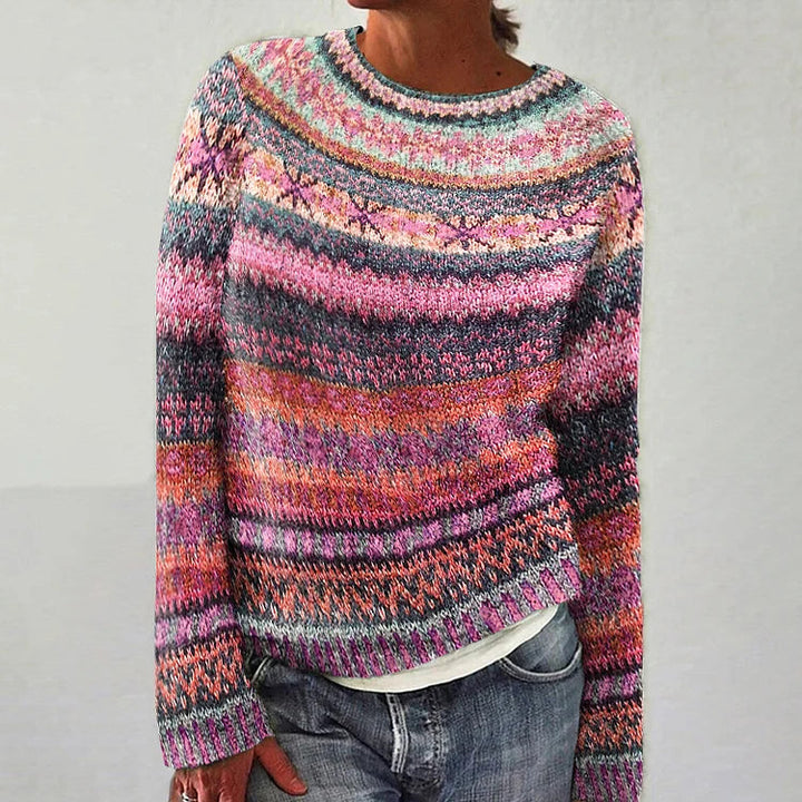 HARPER™ | Vibrant Fair isle Sweater