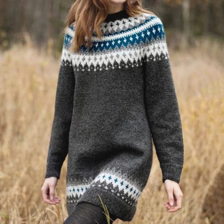 ADDISON™ | Nordic Sweater Dress