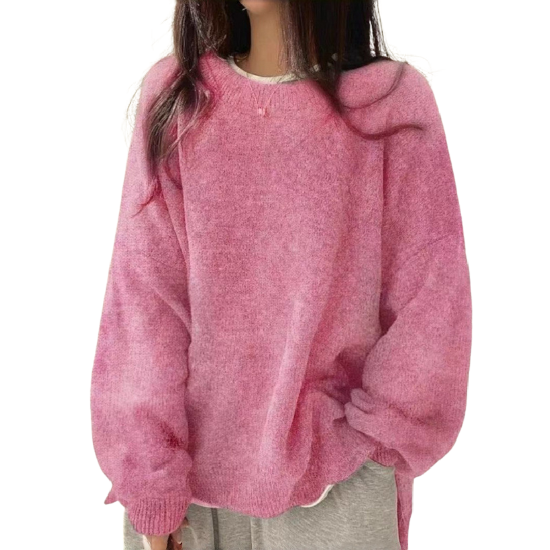 DAGNY™ | Cozy Drop Shoulder Split Hem Sweater