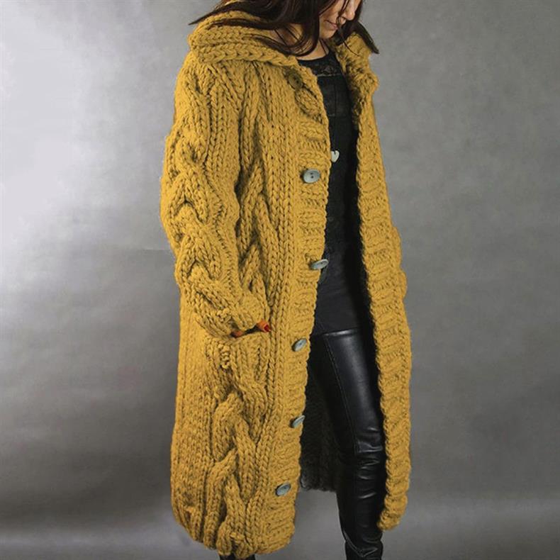 Alessia™ Elegant Cable Knit Coat