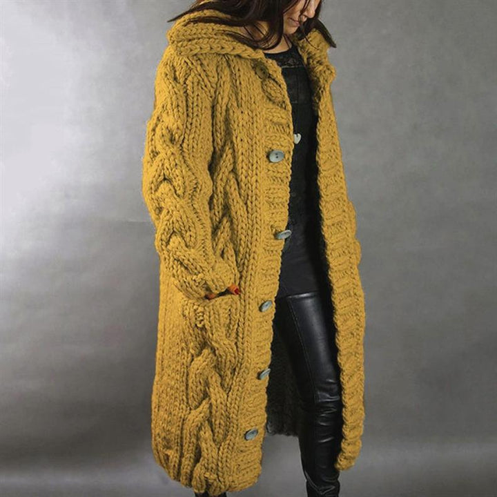 Alessia™ Elegant Cable Knit Coat