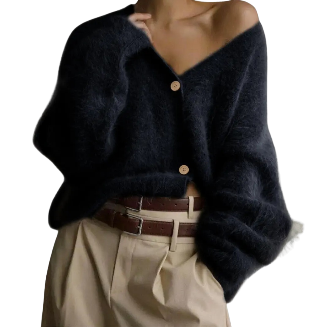 BRISEIS™ | Cozy V-Neck Button Cardigan