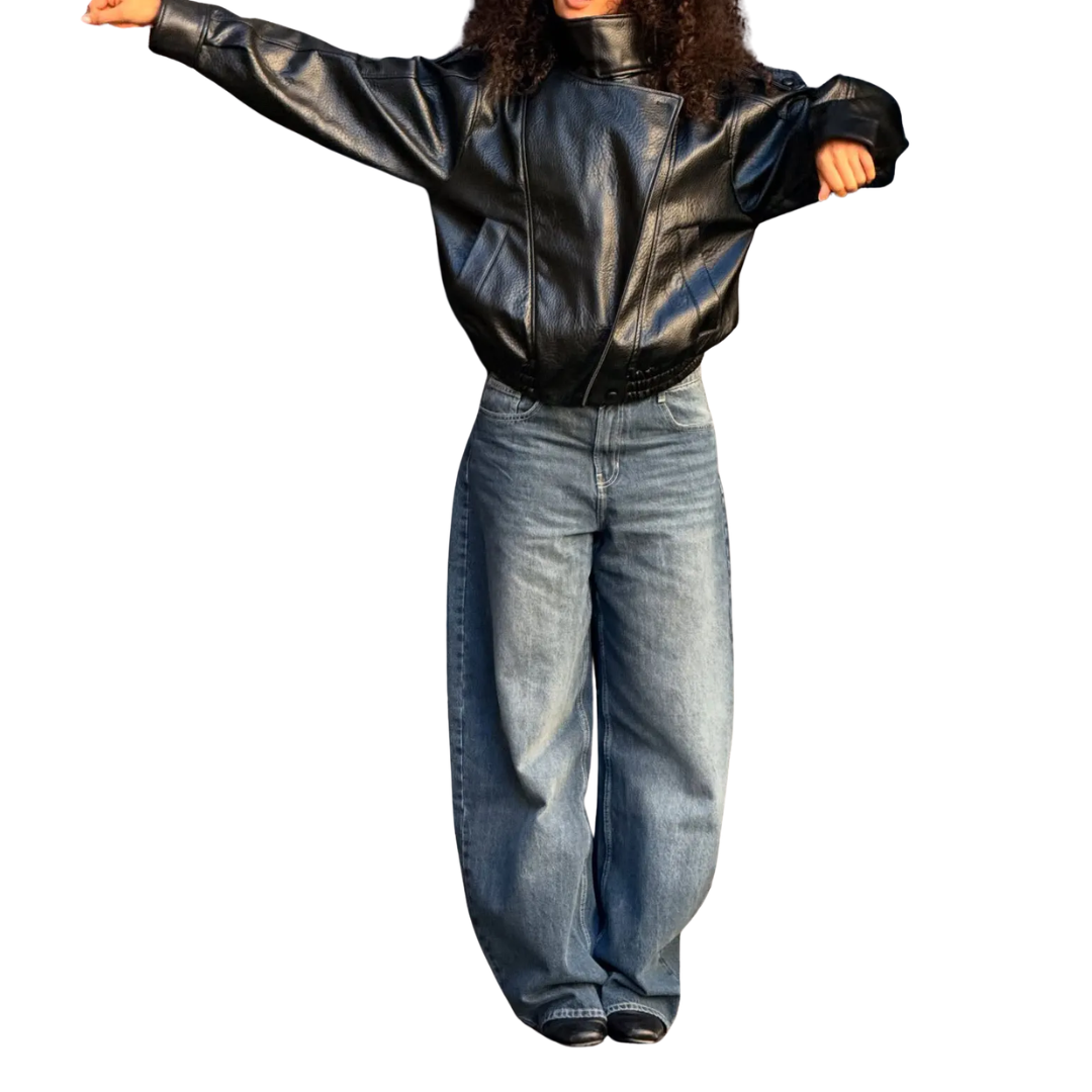 HENDRIX™ – Vintage Street Lychee Leather Jacket