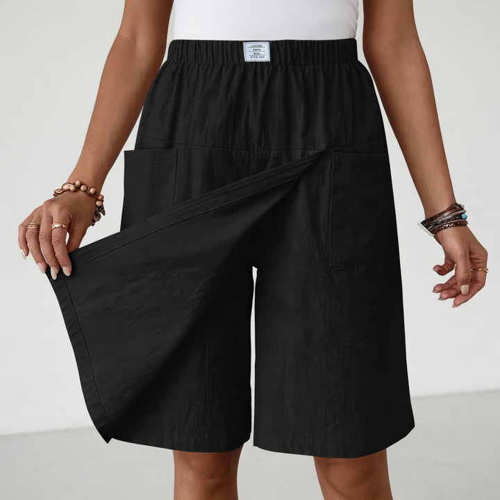 Emelia | Elastic Waist Shorts Skirt with Pockets