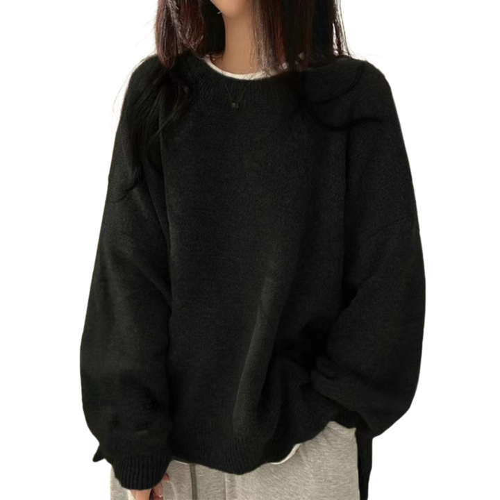 DAGNY™ | Cozy Drop Shoulder Split Hem Sweater