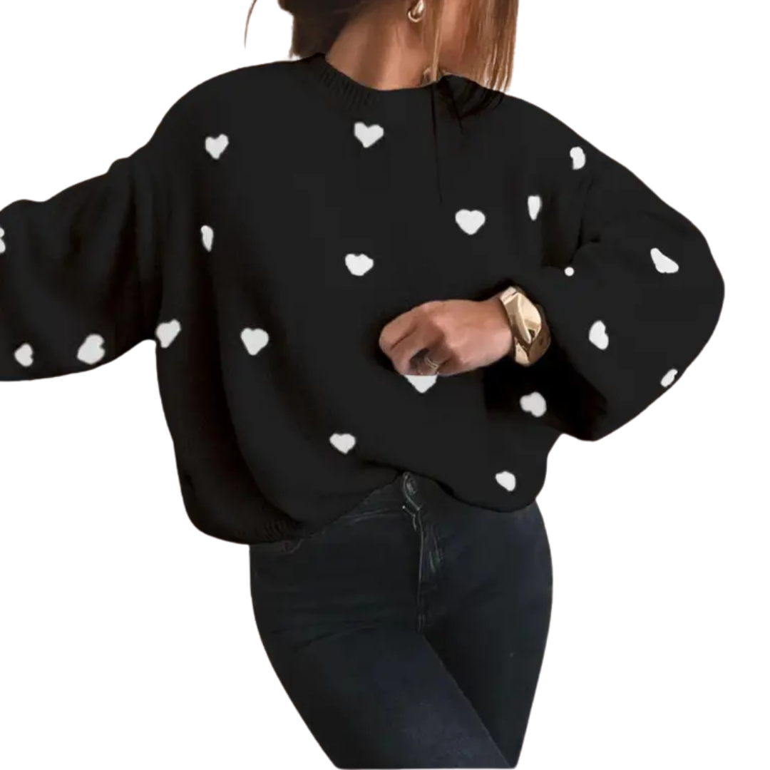 HOLLIS™ | Cozy Halloween Print Drop Shoulder Sweater