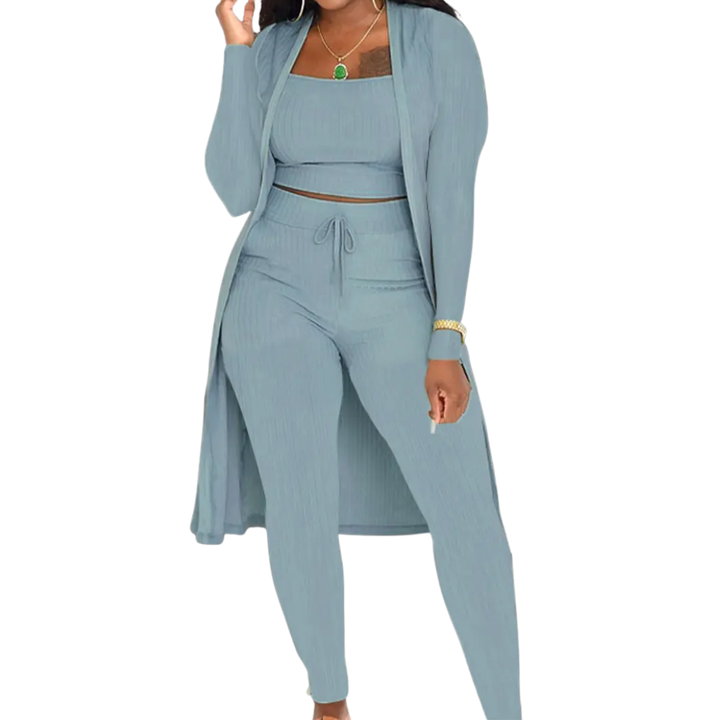 LINDEN™ | Cozy Knit Open Front Co-ord Set