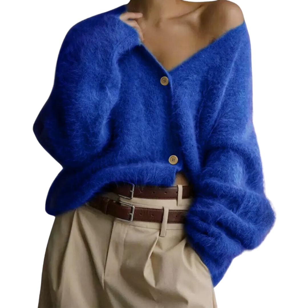 BRISEIS™ | Cozy V-Neck Button Cardigan