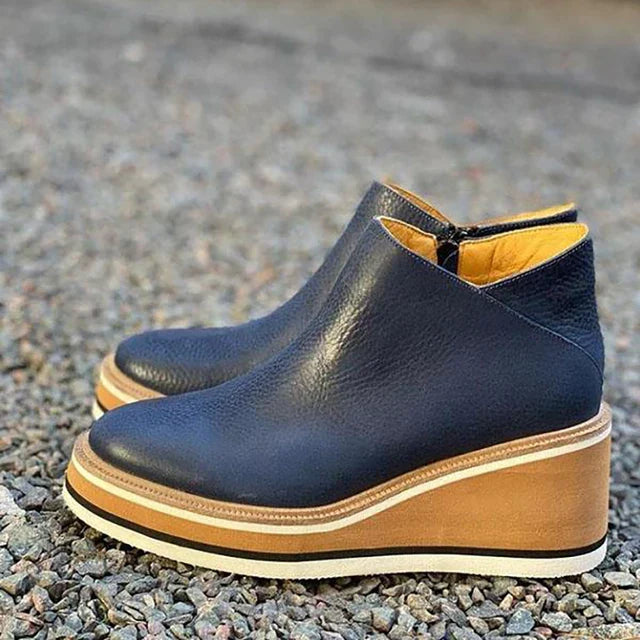 Kamala | Casual Wedge Ankle Boots