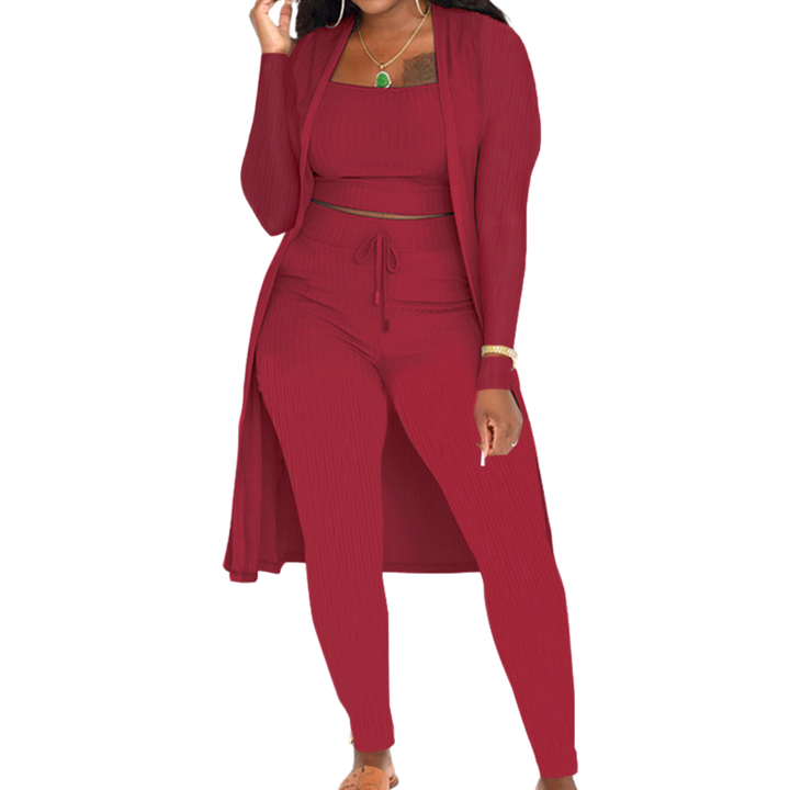 LINDEN™ | Cozy Knit Open Front Co-ord Set