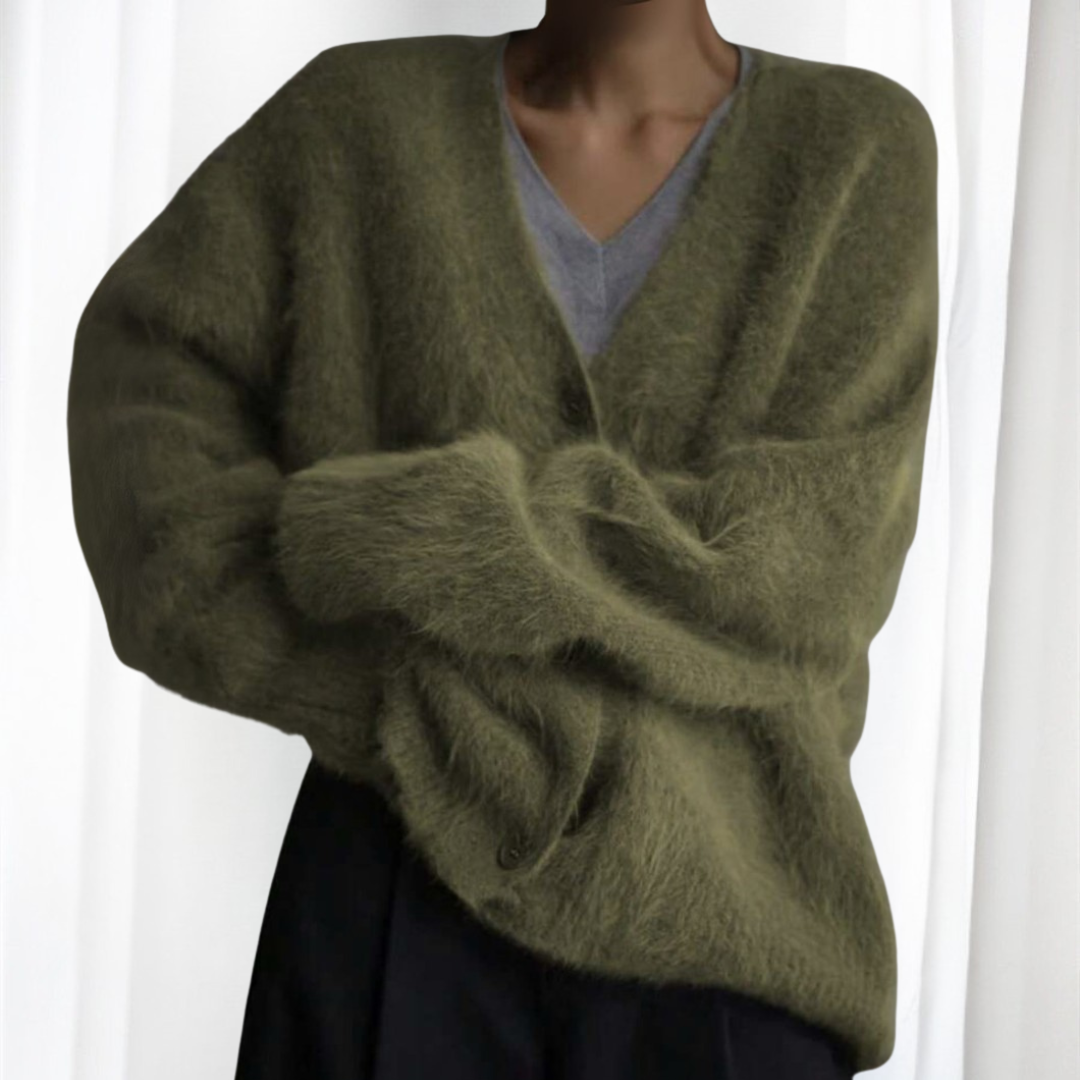 QUINCY™ | Comfy Button Front Drop Shoulder Cardigan