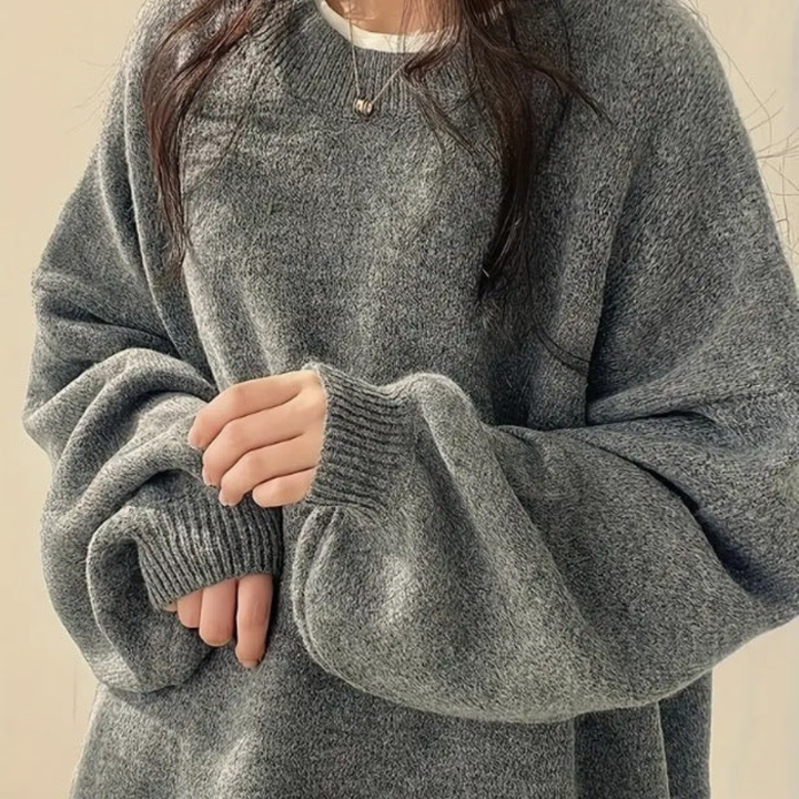 IMOGEN™ | Classic Drop Shoulder Long Sleeve Sweater