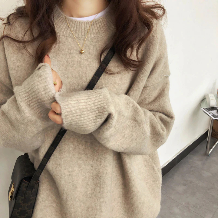 IMOGEN™ | Classic Drop Shoulder Long Sleeve Sweater
