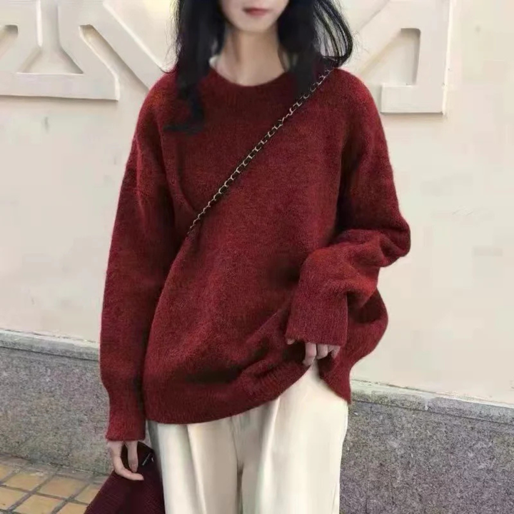 IMOGEN™ | Classic Drop Shoulder Long Sleeve Sweater