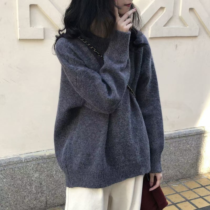 IMOGEN™ | Classic Drop Shoulder Long Sleeve Sweater