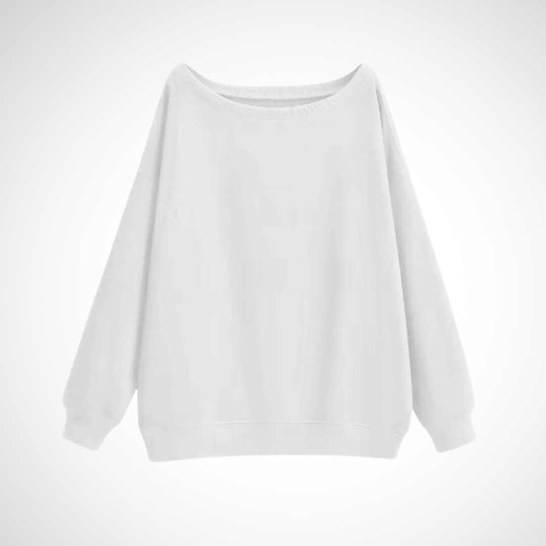 DIVECA™ | Casual Scoop Neck Long Sleeve Sweater