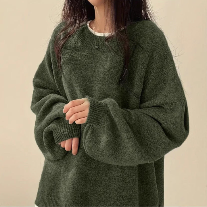 IMOGEN™ | Classic Drop Shoulder Long Sleeve Sweater