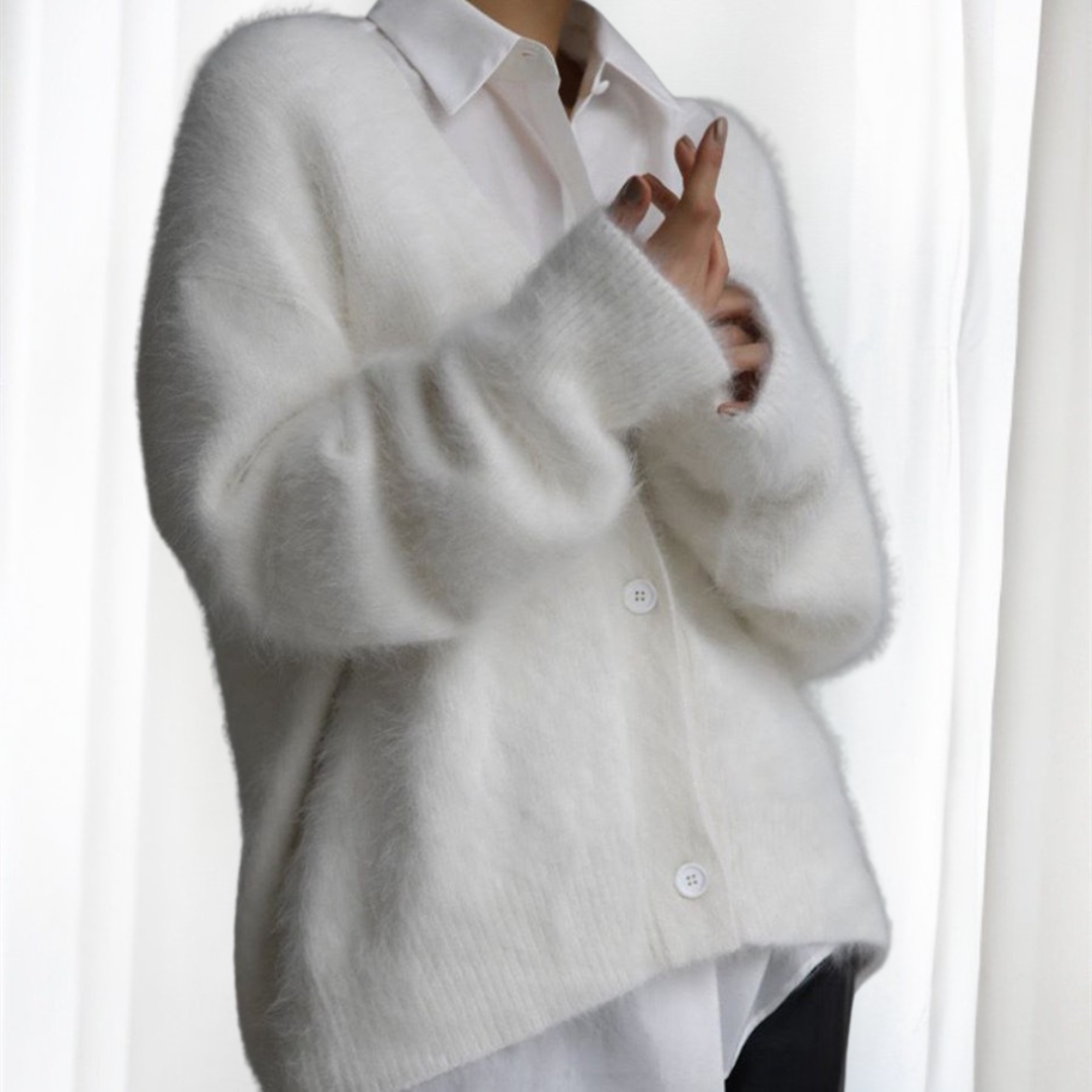 QUINCY™ | Comfy Button Front Drop Shoulder Cardigan