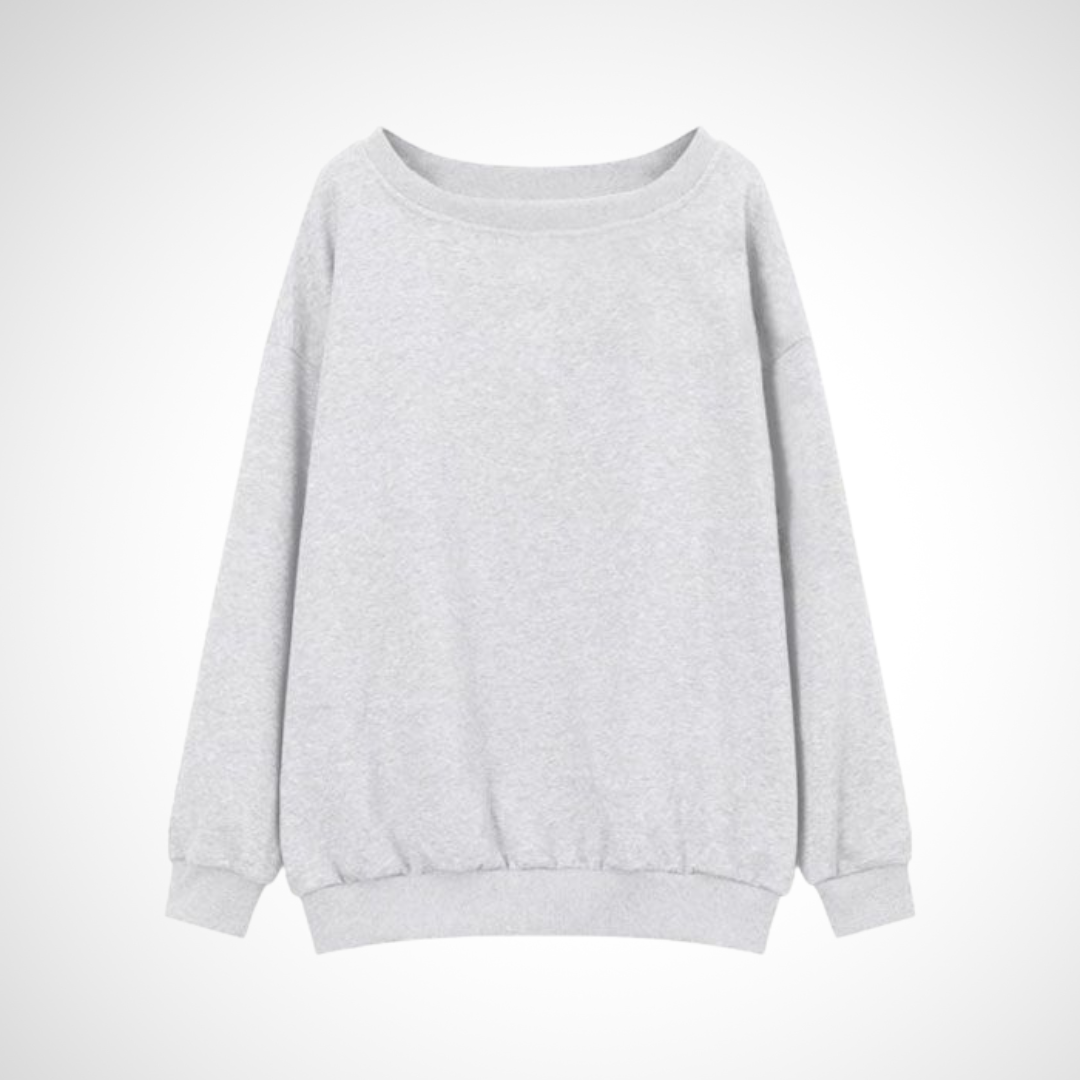 DIVECA™ | Casual Scoop Neck Long Sleeve Sweater